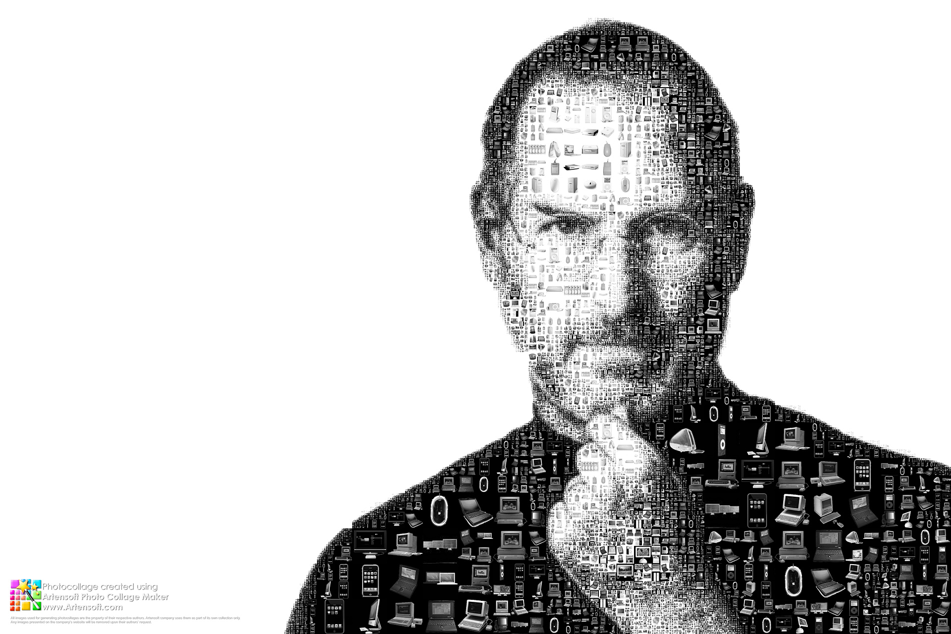 Artensoft Photo Mosaic Wizard Steve Jobs photocollage 1920