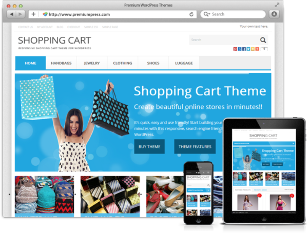 PremiumPress Shopping Cart Theme