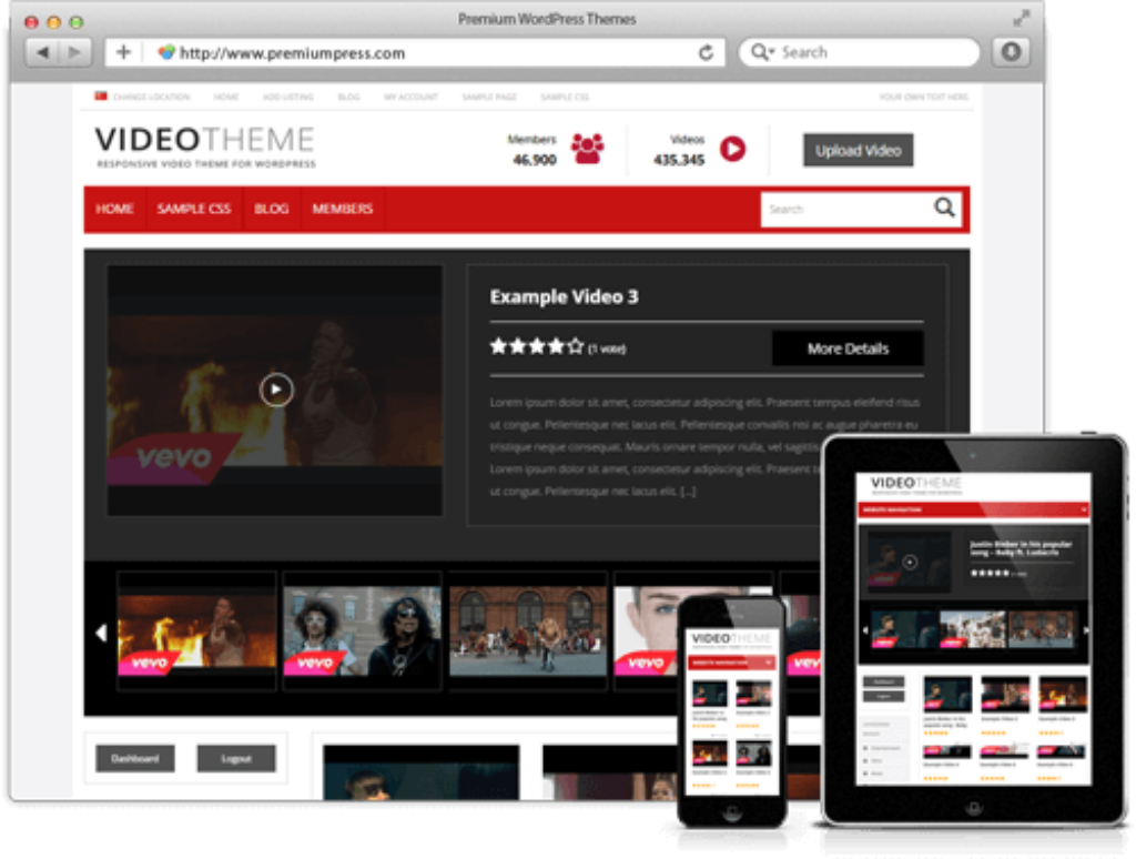 PremiumPress Video Theme for Wordpress