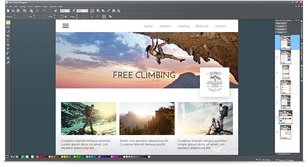 xara web designer templates pack download free