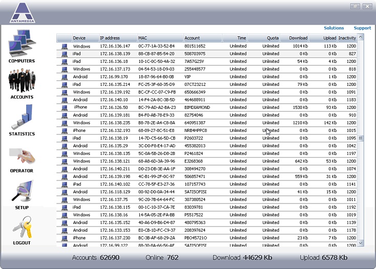 Antamedia Hotspot Software screenshot