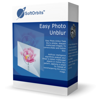 SoftOrbits Easy Photo Unblur Box