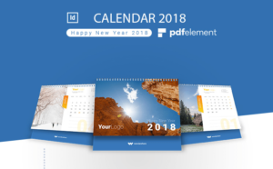 Wondershare PDFelement Calendar 2018 Template