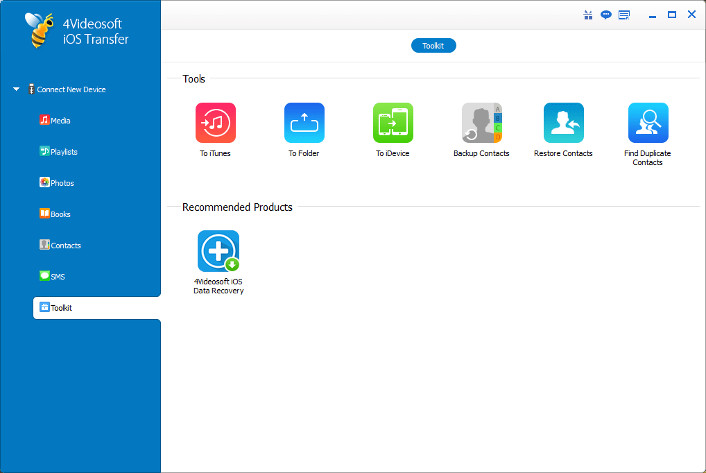 4Videosoftware iOS Transfer Toolkit Screenshot