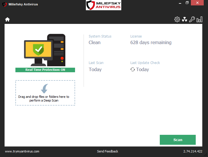 Miliefsky Antivirus Screenshot