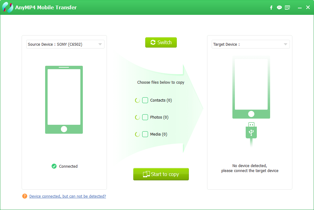 ANYMP4 Mobile Transfer Screenshot