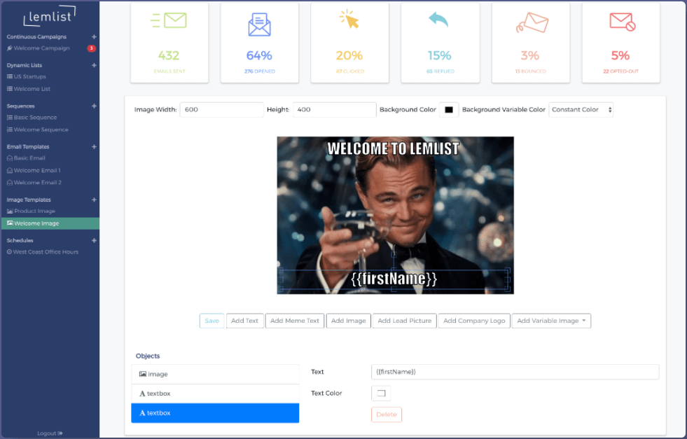 Appsumo Lemlist Screenshot