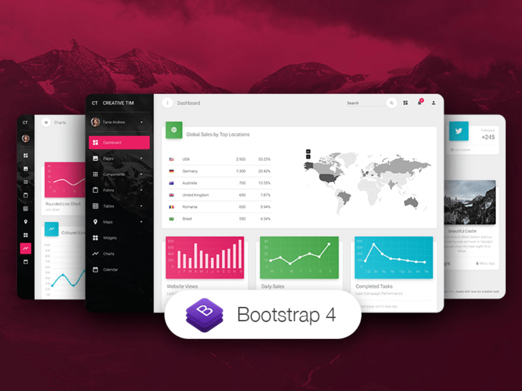 Material Dashboard Pro Box shot