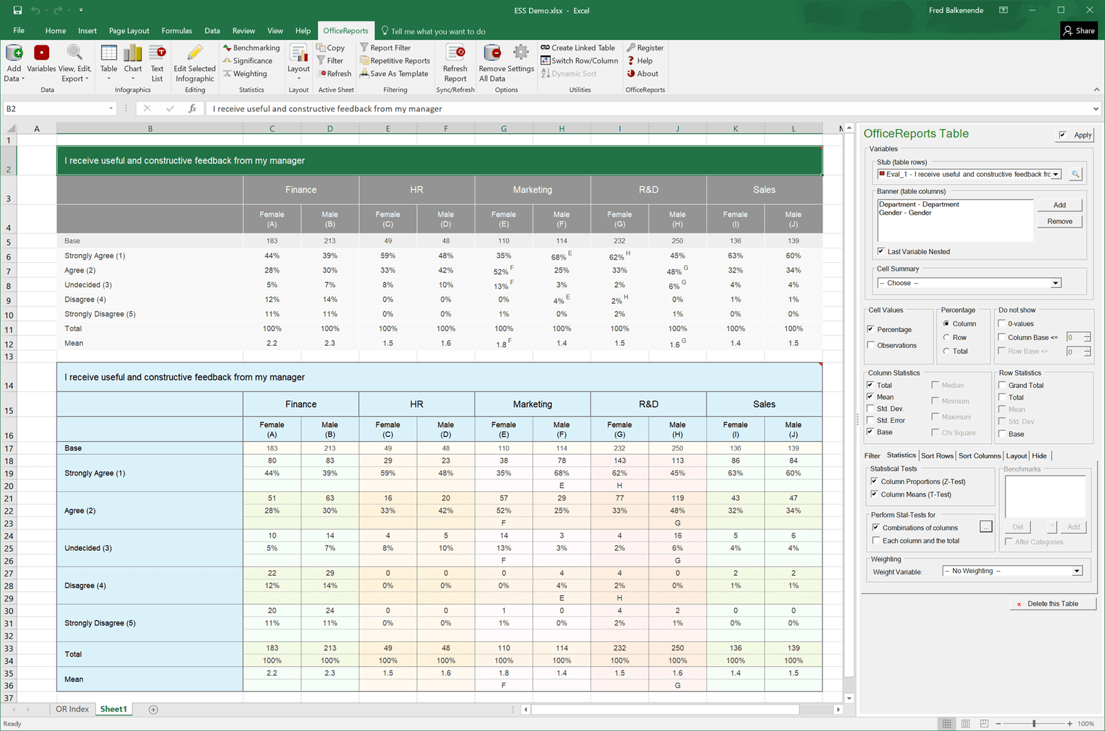 OfficeReports Analytics Pro Screenshot