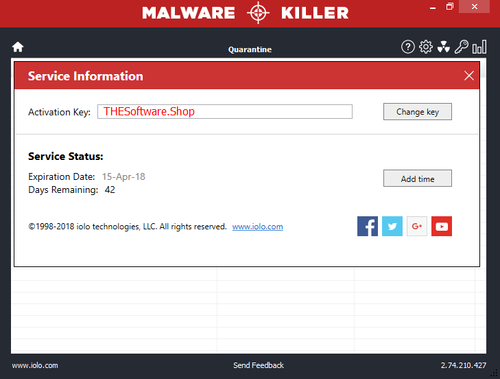 iolo Malware Killer Activation Key License