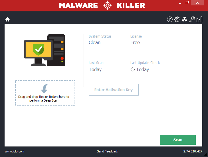 iolo Malware Killer Screenshot