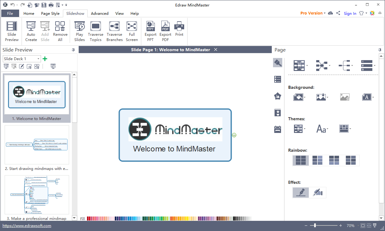 Edraw MindMaster Pro Slideshow