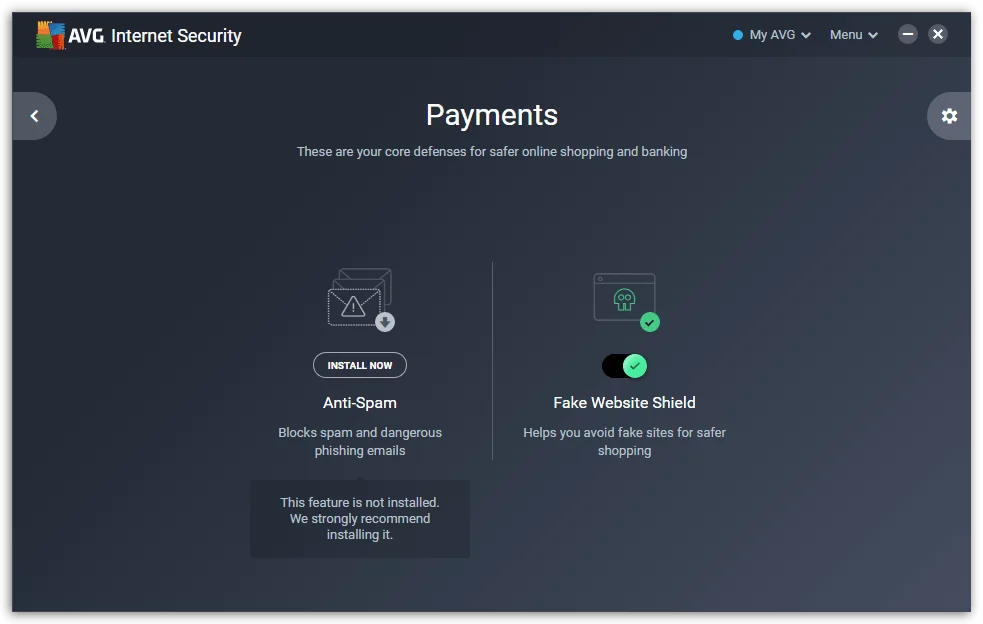 AVG-Internet-Security - Payments