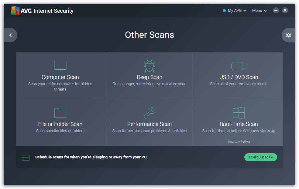 AVG-Internet-Security - Scans