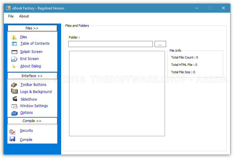 BMS eBook Factory Screenshot