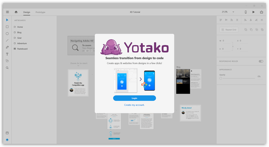 Yotako Business Adobe XD