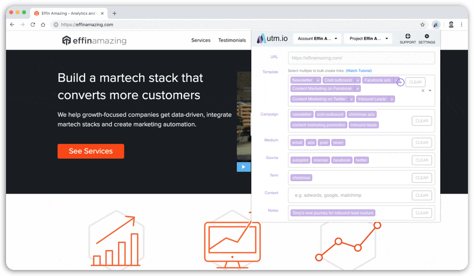 UTM.io - Chrome Extension