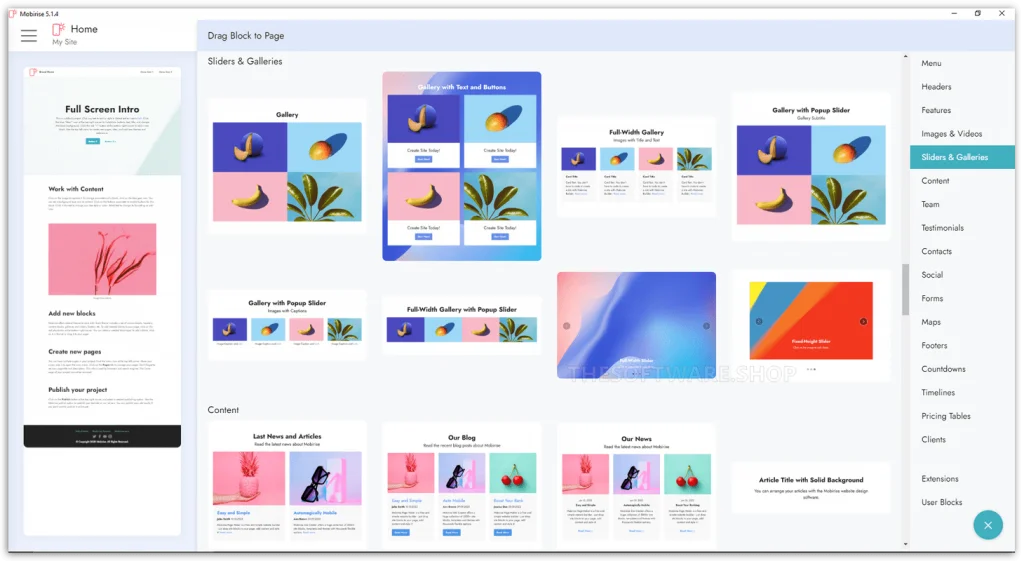 Mobirise Website Builder - Blocks