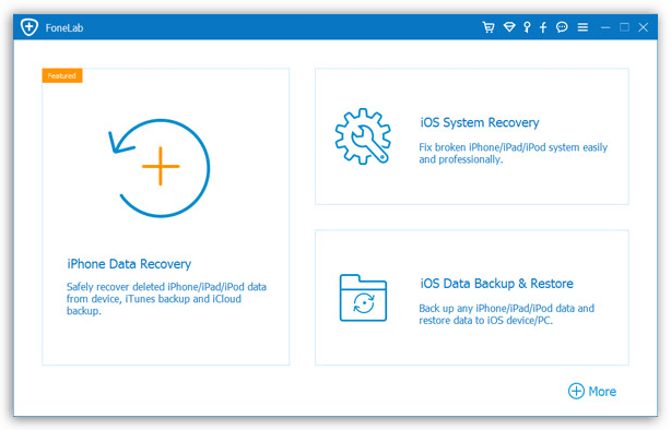 Aiseesoft FoneLab iOS Data Backup & Restore - Interface