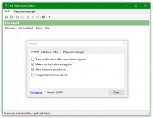 Fort Professional Edition - File Vault