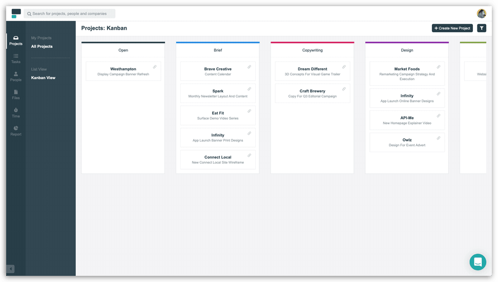 Project.co Kanban View