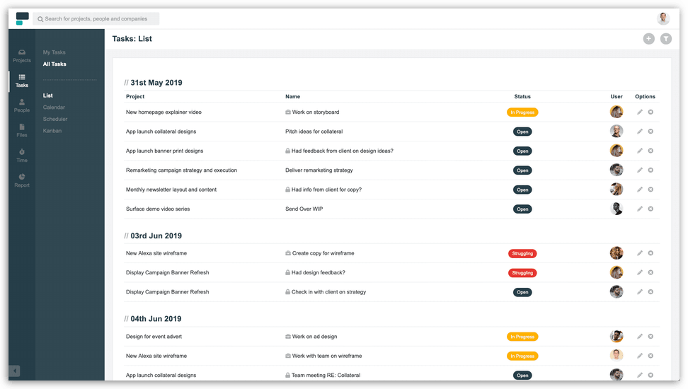 Project.co Task List