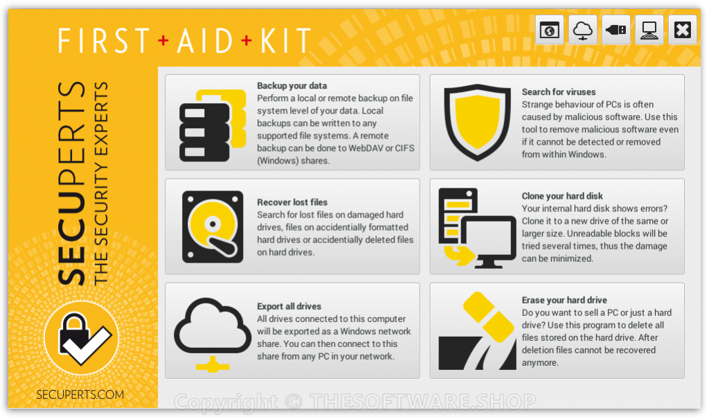 SECUPERTS First Aid Kit - Screenshot