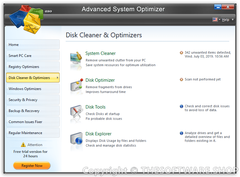 Systweak Advanced System Optimizer - Disk Cleaner & Optimizers