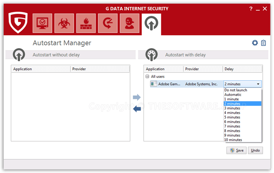 G DATA Internet Security - Autosart Manager