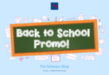 THE SOFTWARE SHOP BACK TO SCHOOL PROMOTION Banner