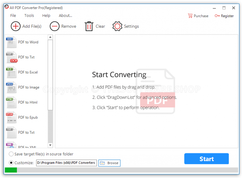 All PDF Converter PRO Screenshot