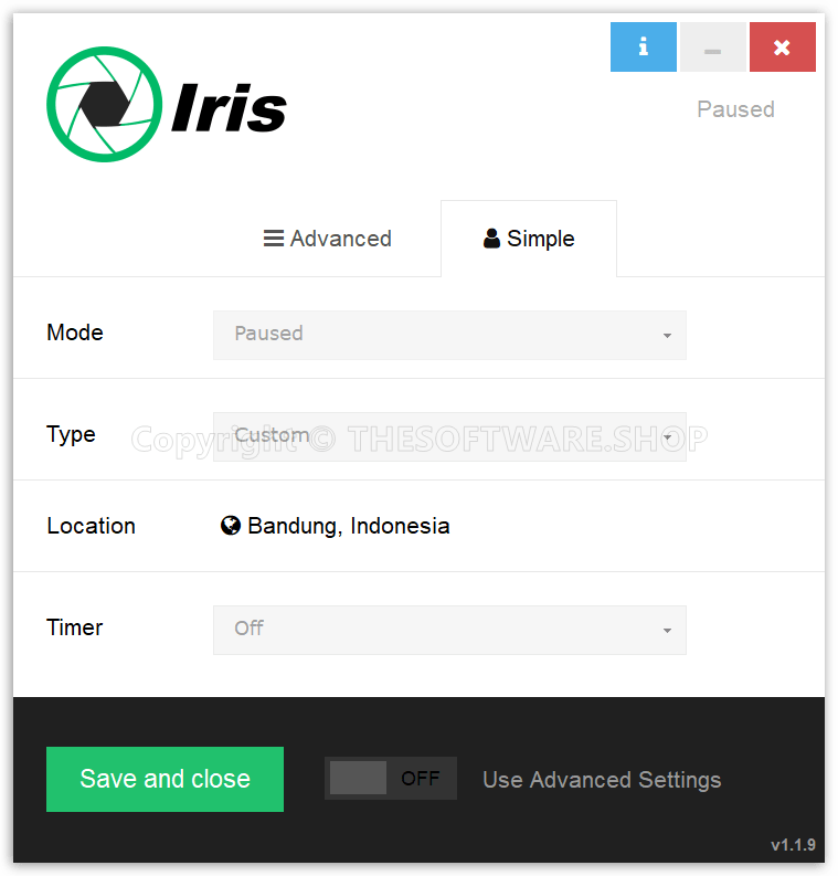 Iris Pro Simple Customization