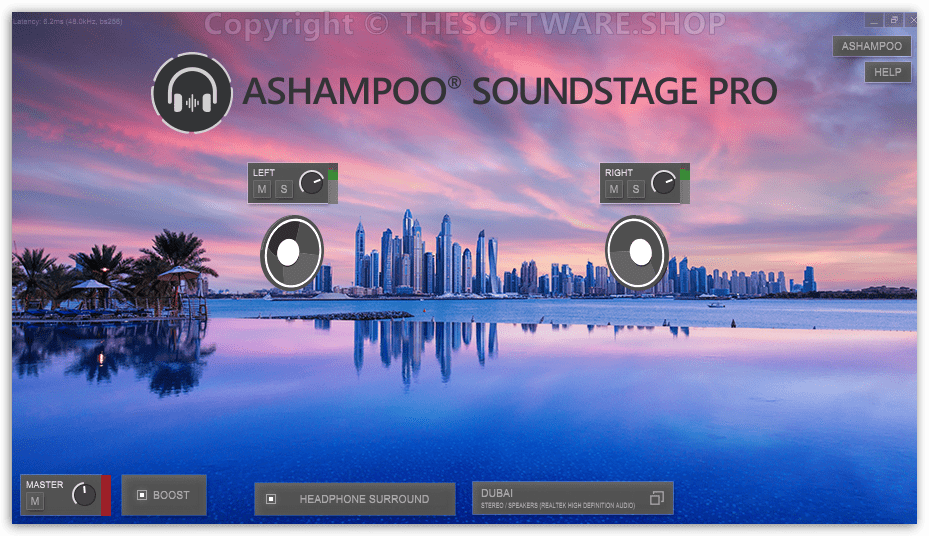 Ashampoo Soundstage PRO - Stereo Mode