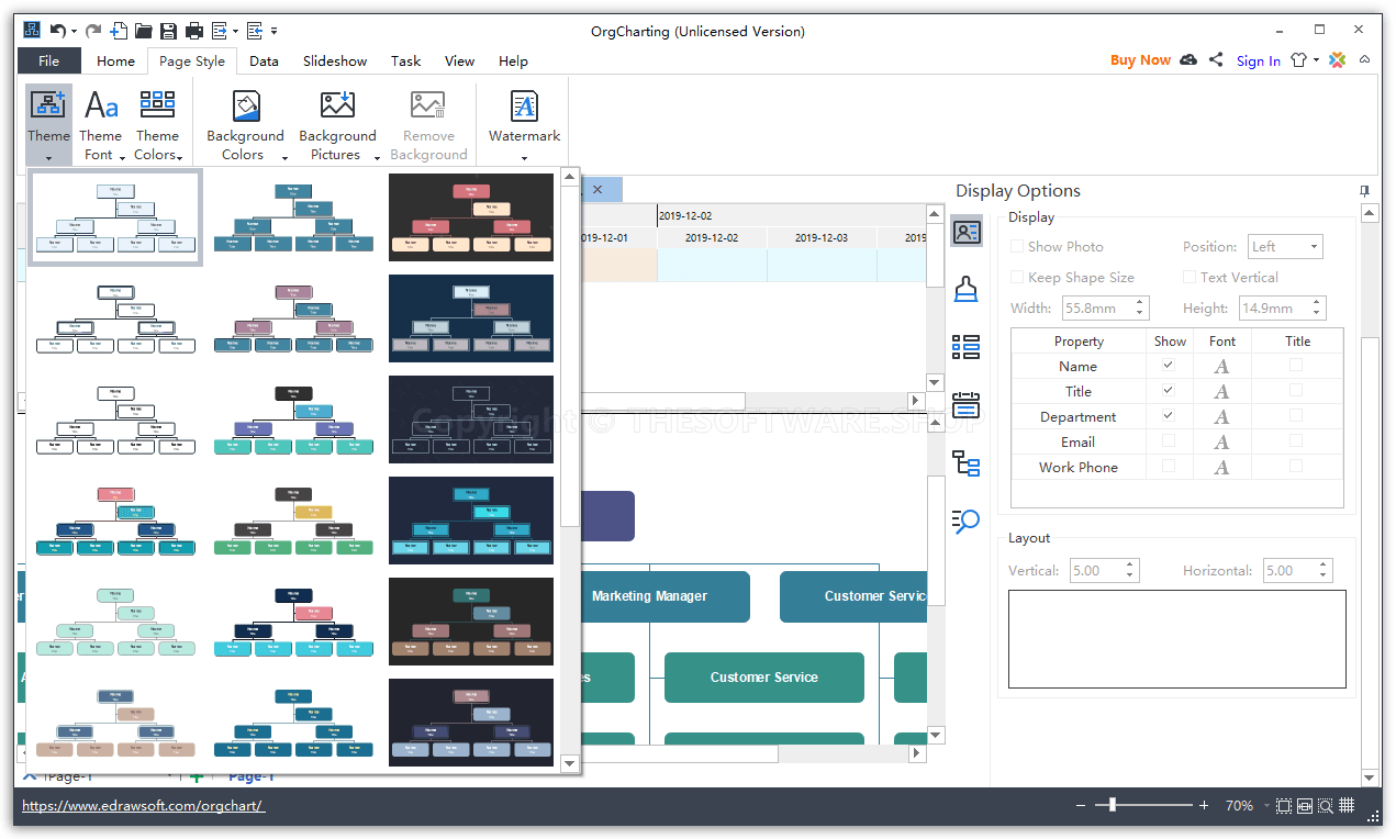 Edraw OrgCharting Pro - Theme