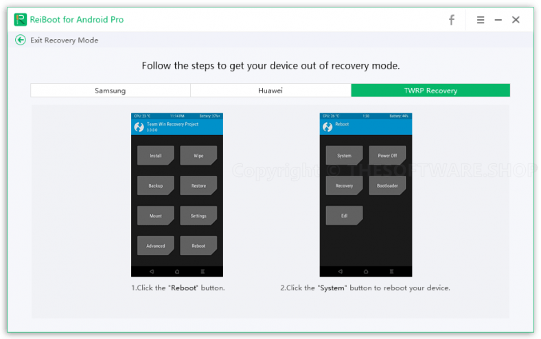 reiboot exit recovery mode