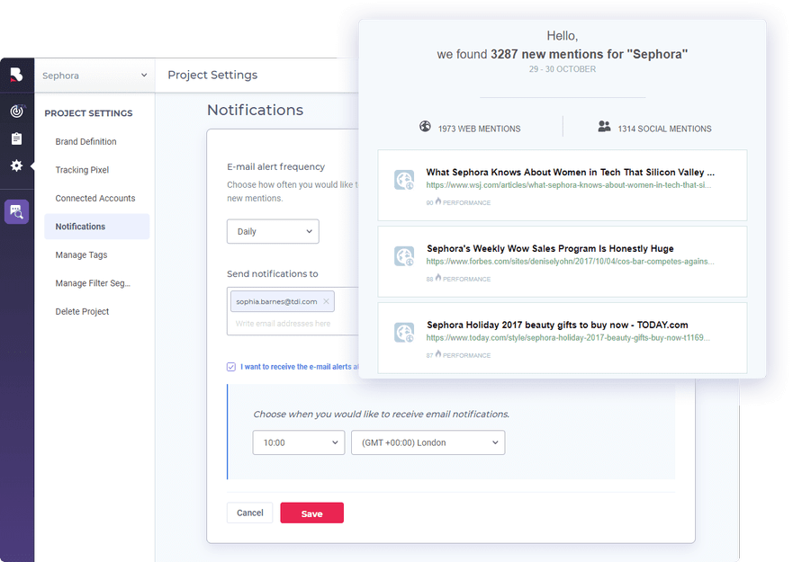 BrandMentions Settings