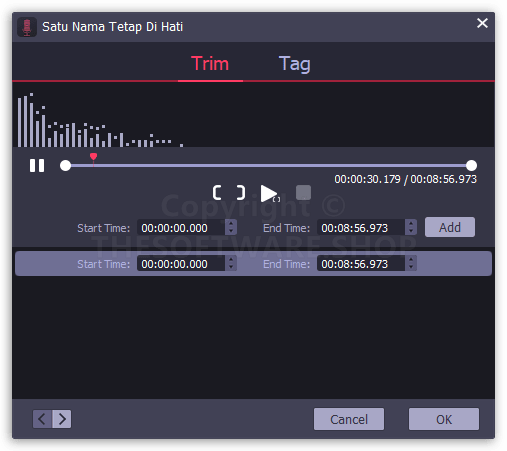 DRmare Audio Capture - Trim