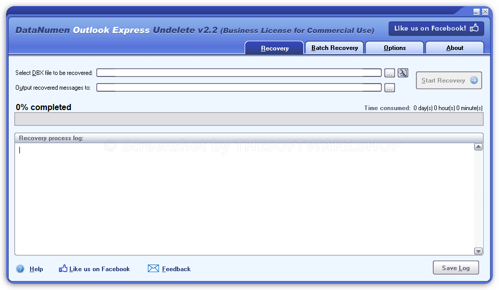 DataNumen Outlook Express Undelete - Recovery