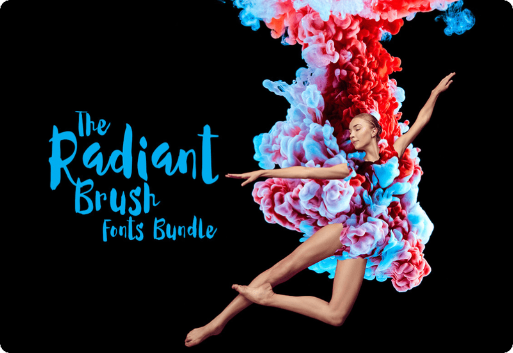 The Radiant Brush Fonts Bundle Pixelo Coupon