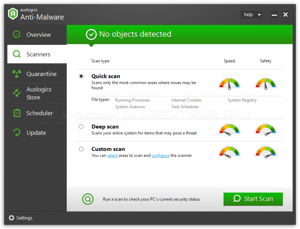 Auslogics Anti-Malware Scanners