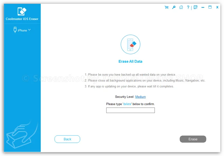 Coolmuster iOS Eraser - Erase All Data