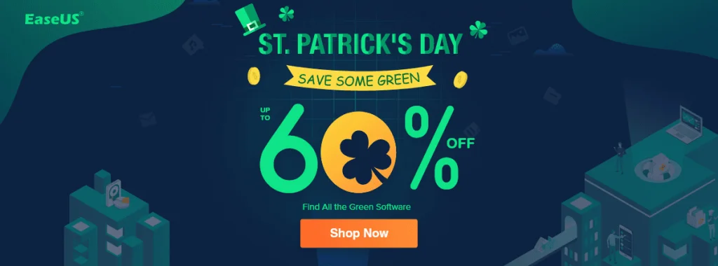 EaseUS Saint Patrick's Day Sale Promo