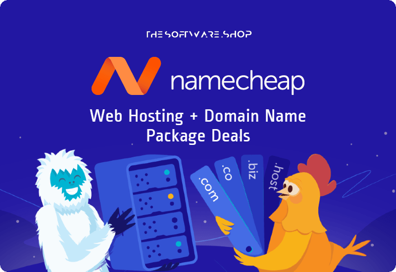 Save up to 83% – Namecheap Domain & Hosting Package Deals: Everything you need to get Hosting & Domain package