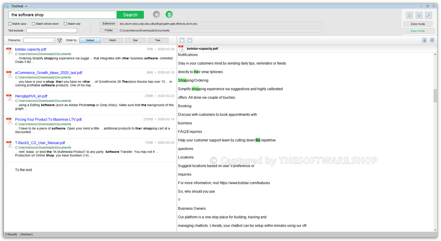 TextSeek Easy Mode