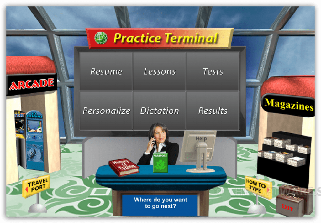 Typing Instructor Gold - Practice Terminal