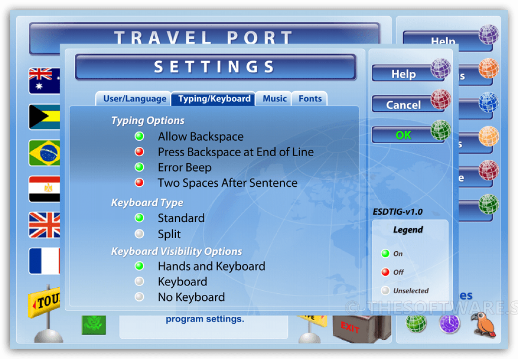 Typing Instructor Gold - Settings