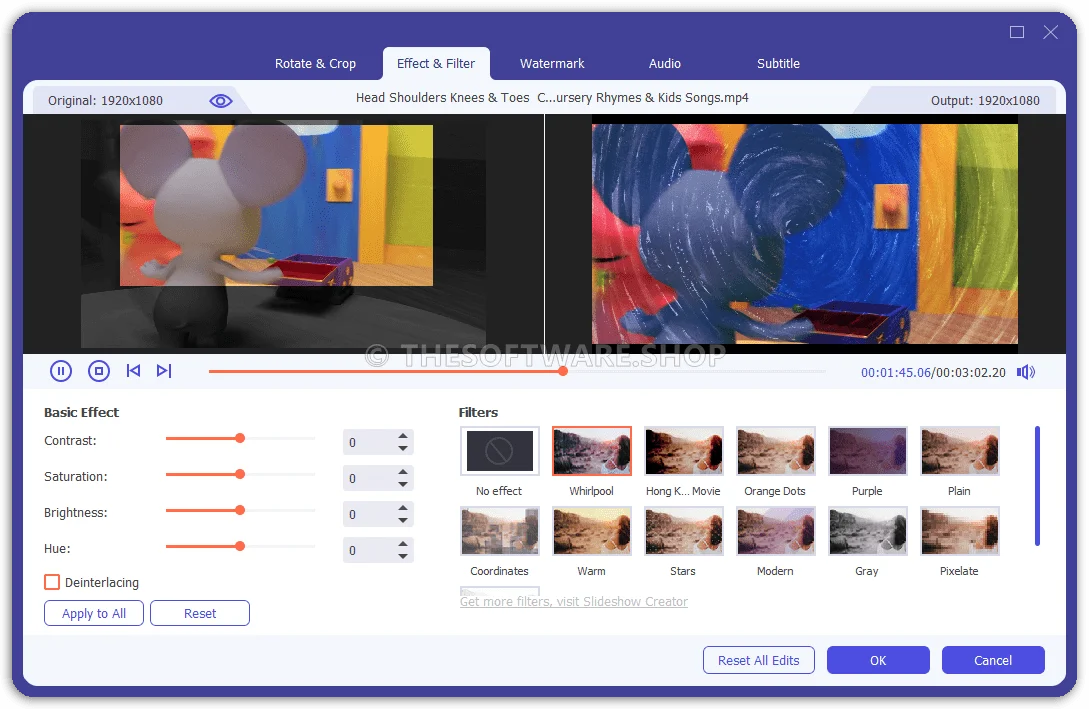 Aiseesoft Video Converter Ultimate - Effect & Filter