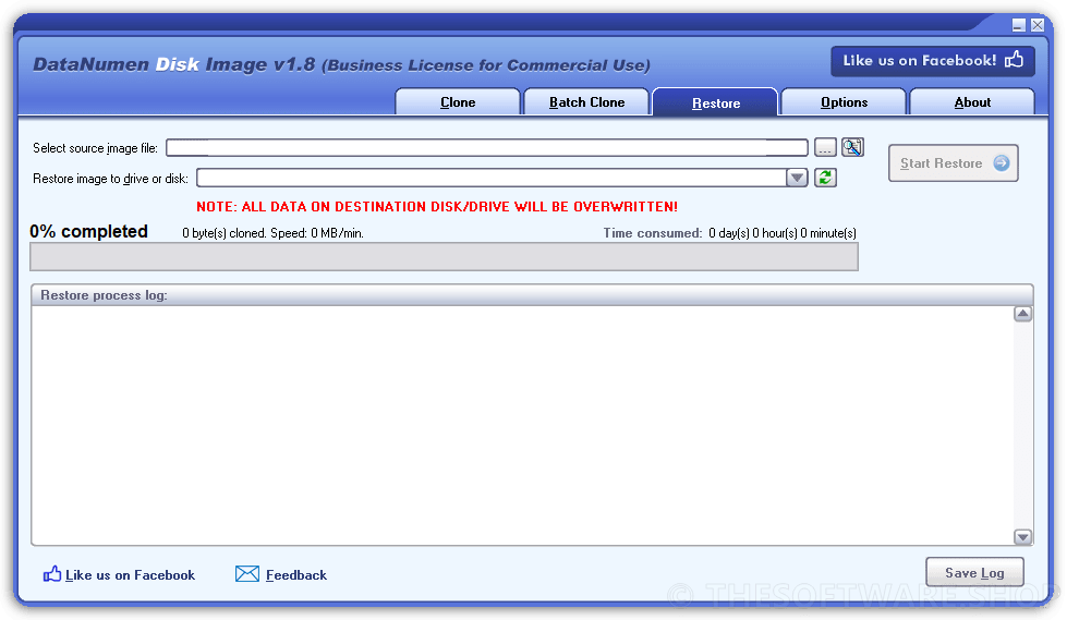 DataNumen Disk Image - Restore