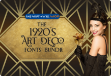 The 1920s Art Deco Fonts Bundle Discount Coupon Sale