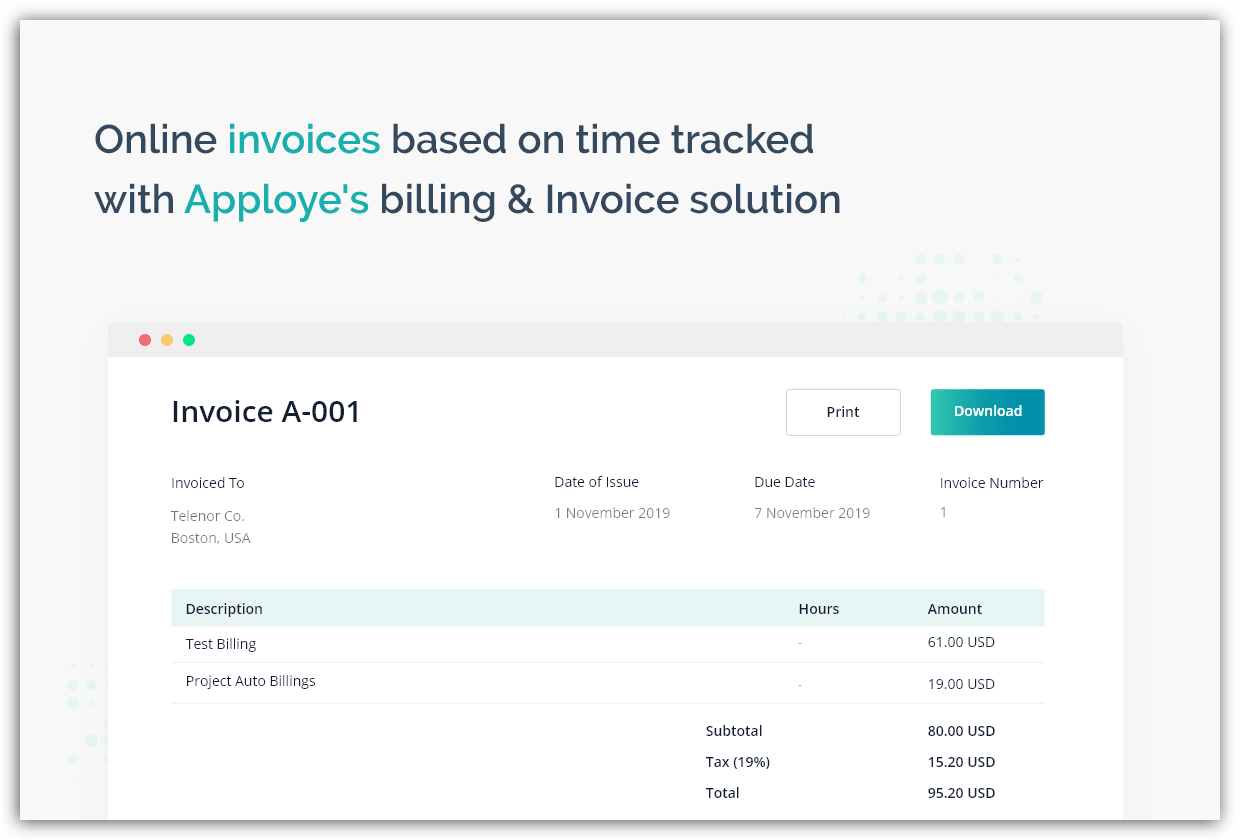 Apploye Invoices